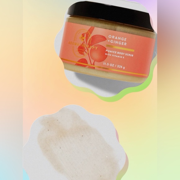 BATH AND BODY WORKS ORANGE GINGER AROMATHERAPY PUMICE BODY SCRUB - Picture 2 of 2